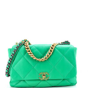Chanel Maxi 19 Flap Bag Quilted Leather